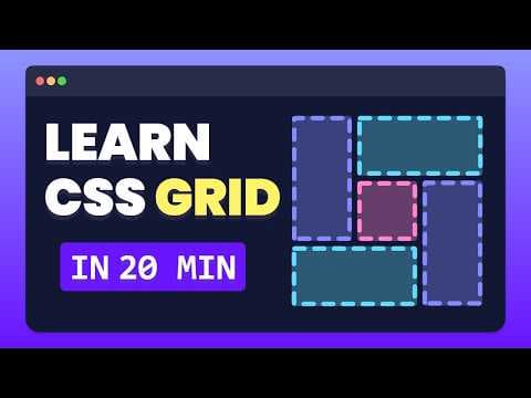 CSS Grid Course - The Only Grid Tutorial You'll Ever Need! thumbnail