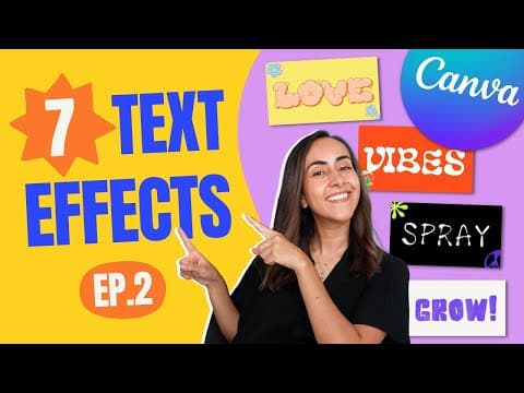 Create Irresistible TEXT EFFECTS using Hidden Graphics in Canva [FREE] thumbnail