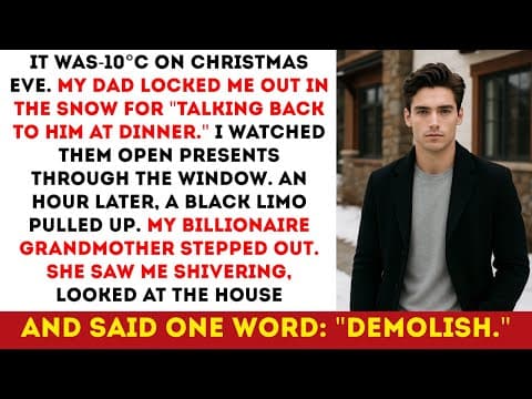 At Christmas Eve, My Dad Locked Me Outside In -10°C. Then My Dead Billionaire Grandmother Showed Up. thumbnail