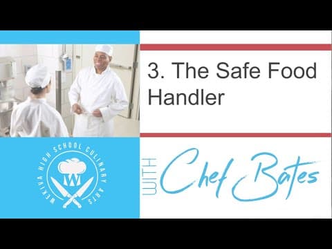 ServSafe Chapter 3: The Safe Food Handler thumbnail