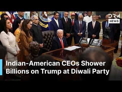 Tech Billionaires, Tulsi Gabbard & Kash Patel Shower Billions on Trump at WH Diwali Party | AC1G thumbnail