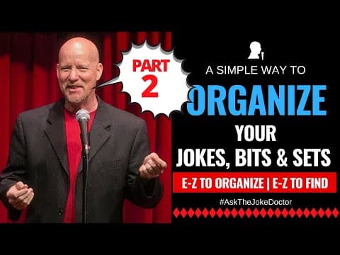 Simple Way to Organize Your Comedy Jokes, Bits, Routines  Part 2 thumbnail