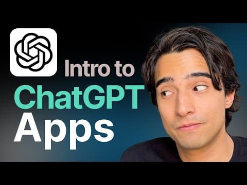 Intro to ChatGPT Apps - The NEW App Store?? thumbnail