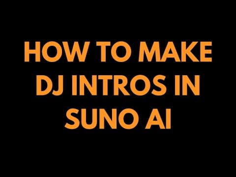 How to Make DJ Intros with Suno AI thumbnail