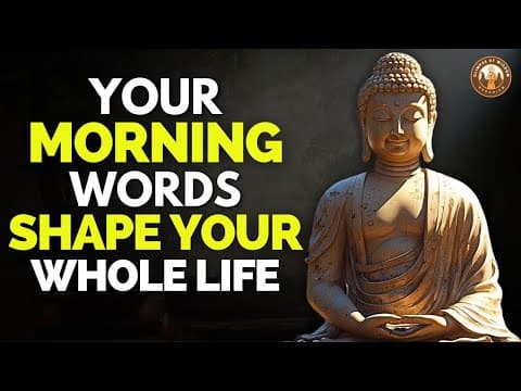 5 powerful Things You Must Tell Yourself Every Morning | Buddhist Wisdom thumbnail
