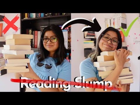 6 ultimate tips and 9 book recommendations to get out of a reading slump for beginners | Anchal Rani thumbnail
