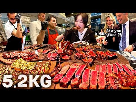 이스탄불1탄) 스테이크 5.2KG 시켰더니 아무도 안믿었어요😅 기업 회장님도 놀란 솔트배 골든스테이크 먹방 thumbnail