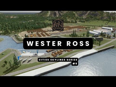 Cities Skylines Wester Ross #9: More Farming and a Small Sawmill Port Added! thumbnail