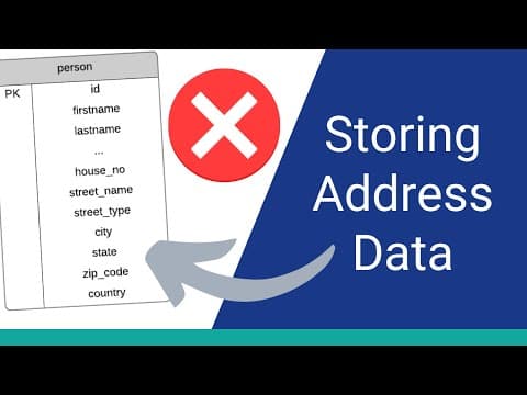 A Better Way to Store Address Data in a Database thumbnail