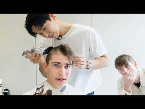 British Students shave their heads for Korean Military Service thumbnail