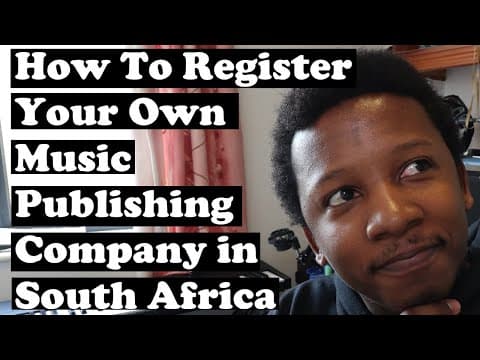 How To Register Your Own Music Publishing Company in South Africa thumbnail