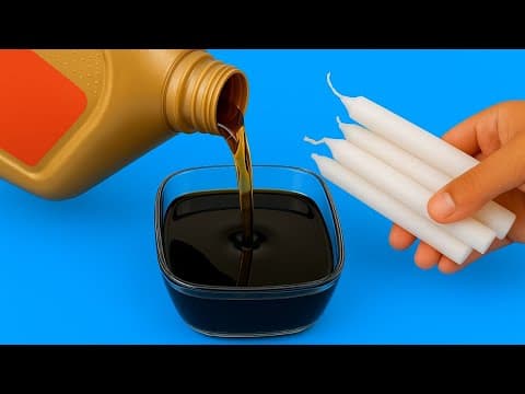 Mix CANDLE WAX and used motor oil and see the trick no one told you about! thumbnail
