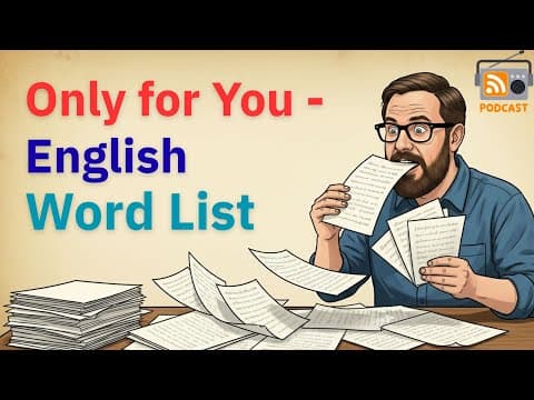 How to Find the 300 Essential Words for Fluent English | English Podcast for Beginners thumbnail