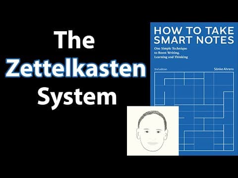 HOW TO TAKE SMART NOTES by Sönke Ahrens | Core Message thumbnail