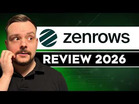 ZenRows Review - 2026 | Stop Copying Data by Hand - The Easiest Way to Get Data thumbnail