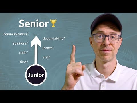 How To Grow As a Junior Developer To Senior | 5 Tips thumbnail