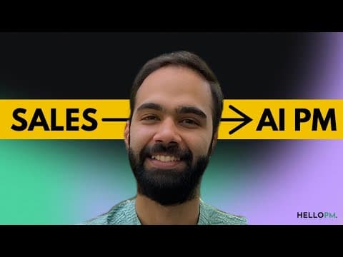 Sales to AI Product Manager - Samar's Inspiring Journey | How to get a PM Job | HelloPM Reviews thumbnail