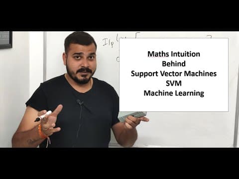 Maths Intuition Behind Support Vector Machine Part 2 | Machine Learning Data Science thumbnail