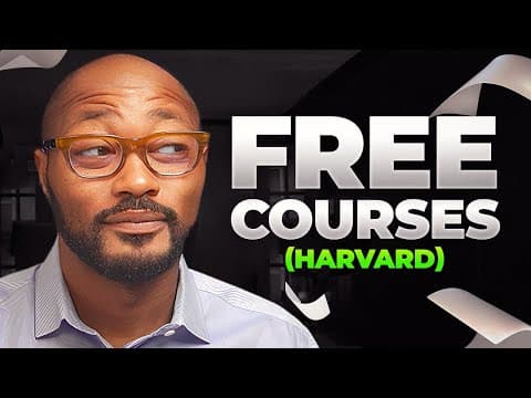 Harvard Is Giving Away These 3 Courses for Free (Better Than $15K Bootcamps) thumbnail