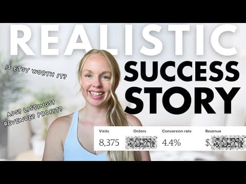 My First 6 Months on Etsy Selling Digital Products — Sales, Revenue, & Profit Breakdown thumbnail