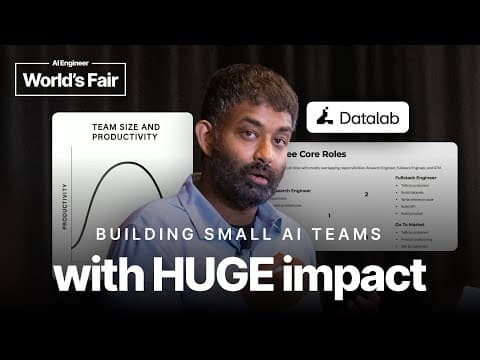 Small AI Teams with Huge Impact — Vik Paruchuri, Datalab thumbnail