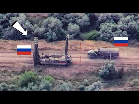 HIMARS destroys a huge Russian convoy with precise hits! The Best Moments thumbnail
