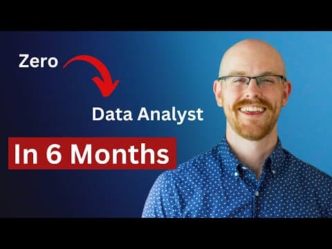 How I Would Become a Data Analyst if I had to Start Over in 2024 | 6 Month Plan thumbnail