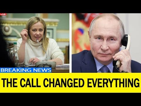 Meloni's unexpected phone call to Putin sent Brussels into a panic. thumbnail
