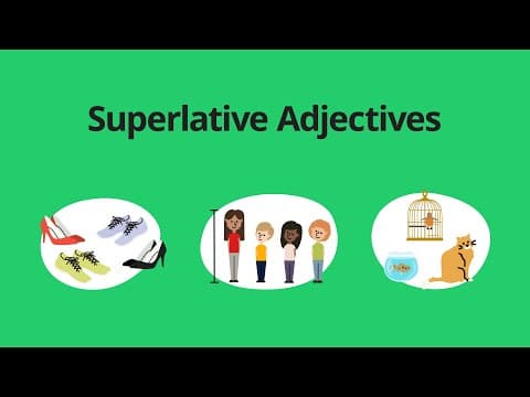 Superlative Adjectives – English Grammar Lessons thumbnail