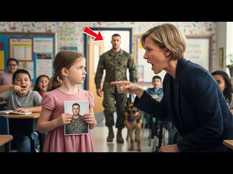Teacher Mocks Girl: “Your Dad Is Just a Marine” — Freezes When He Walks In With His K9... thumbnail
