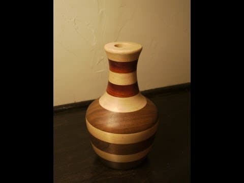 How to Turn a Laminated Wooden Vase on a Lathe thumbnail