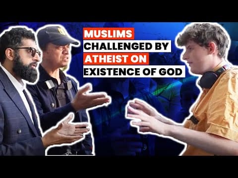 Muslims Challenged by Atheist On Existence of God | Mansur & Zeeshan | Speakers Corner | Hyde Park thumbnail