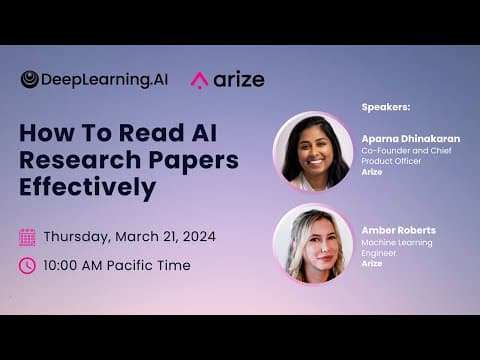 How to Read AI Research Papers Effectively and Efficiently thumbnail