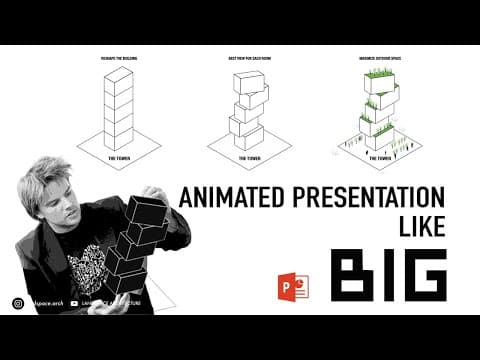 Animated Presentation like BIG Bjarke Ingels in PowerPoint thumbnail