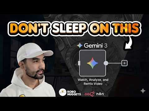 Gemini 3's Most Criminally Underrated Feature - Analyze Video (n8n no code AI tutorial 🥚) thumbnail