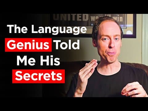 How to ACTUALLY Get Fluent in a Foreign Language - Genius Teaches Me Everything to Learn a Language thumbnail