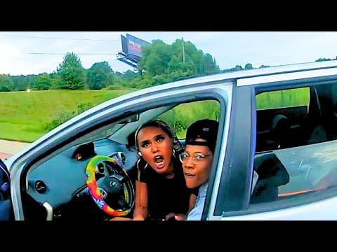 Road Raging Couple Meets No-Nonsense Cop thumbnail