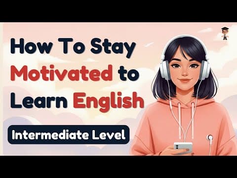 How to Stay Motivated Learning English | Practice English Conversation | Intermediate Level (B1) thumbnail