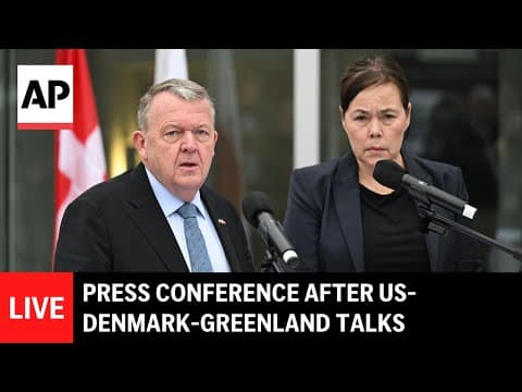 LIVE: Press conference after US-Denmark-Greenland talks in Washington thumbnail