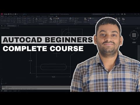 Complete AutoCAD course for beginners thumbnail