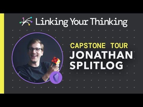 Designing Ideas: How Jonathan Splitlog uses the LYT frameworks (Obsidian) thumbnail