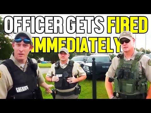 Cop Gets FIRED IMMEDIATELY After Losing Control! thumbnail