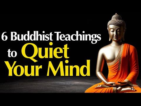 6 Buddhist Teachings to Stop Overthinking and Find Inner Peace | Buddhist Wisdom thumbnail