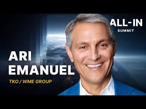 AI, Attention, and Ownership: Ari Emanuel Explains the Next Era of Entertainment thumbnail