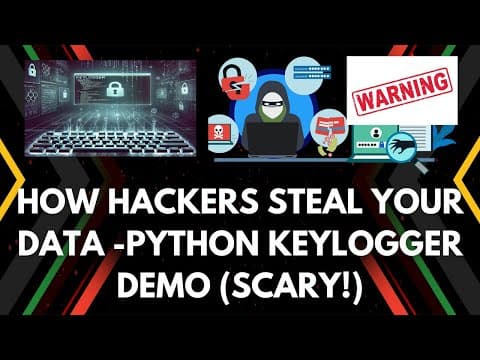 How Hackers Steal Your Data – Python Keylogger Demo (Scary!) | Ethical Hacking Tutorial #hacker thumbnail