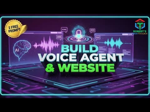 Build an AI Voice Agent & Full Website | 2 FREE Power Prompt (No Code Tutorial) thumbnail