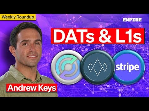 The Ether Machine Chairman: Real Risk of DATs, Who Wins From Stripe & Circle’s Chains | Roundup thumbnail