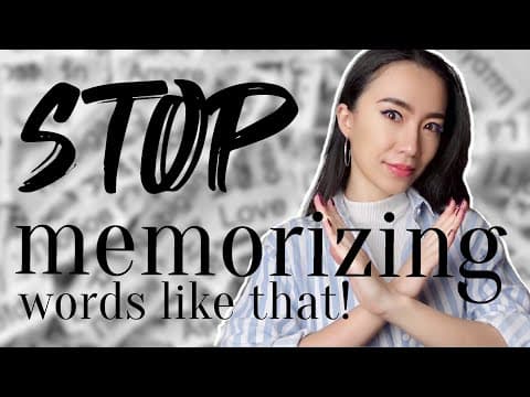 How to learn vocabulary in a smart and effective way? Not just spaced repetition! (Subtitles) thumbnail