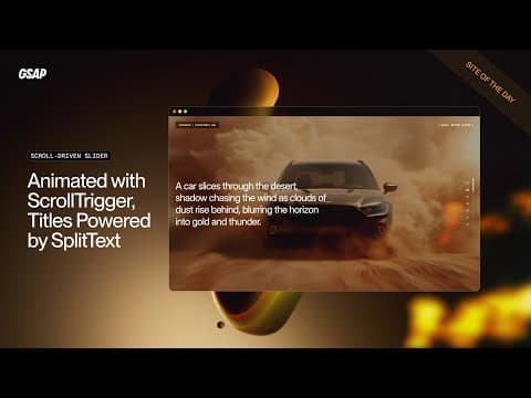 This GSAP Slider Is So Smooth It Might Slip Off the Page On Scroll thumbnail