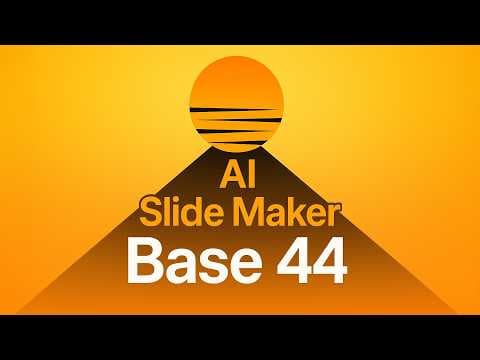 How to Build an AI Presentation App with Base44 thumbnail